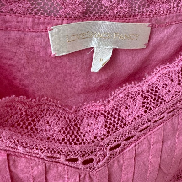 Loveshackfancy Pink Mini Dress. Size P. NEW - Picture 6 of 15
